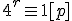 4^r\equiv 1 [p]